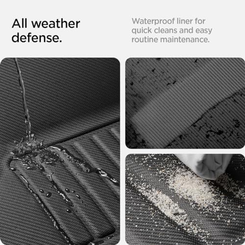 Spigen WeatherBloc Floor Mat Set  with Edgeguard  for Tesla Model 3 Highland  Standard  Premium & Performance 2026/25/24  with Non Slide Sliplock Weatherproof Technology