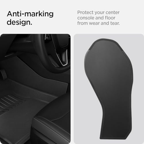 Spigen WeatherBloc Floor Mat Set  with Edgeguard  for Tesla Model 3 Highland  Standard  Premium & Performance 2026/25/24  with Non Slide Sliplock Weatherproof Technology