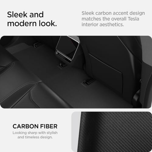 Spigen WeatherBloc Floor Mat Set  with Edgeguard  for Tesla Model 3 Highland  Standard  Premium & Performance 2026/25/24  with Non Slide Sliplock Weatherproof Technology