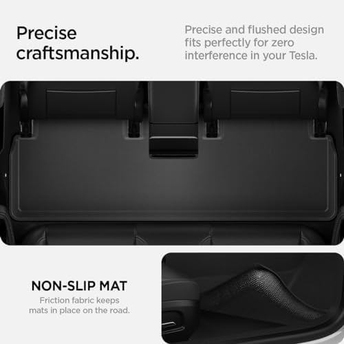 Spigen WeatherBloc Floor Mat Set  with Edgeguard  for Tesla Model 3 Highland  Standard  Premium & Performance 2026/25/24  with Non Slide Sliplock Weatherproof Technology