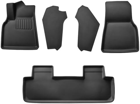 Spigen WeatherBloc Floor Mat Set  with Edgeguard  for Tesla Model 3 Highland  Standard  Premium & Performance 2026/25/24  with Non Slide Sliplock Weatherproof Technology
