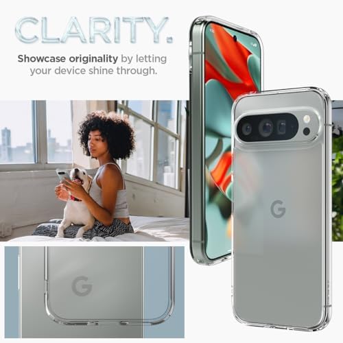 Spigen for Pixel 10/10 Pro Case  Ultra Hybrid  2025   Anti Yellowing   Military Grade Protection    Clear