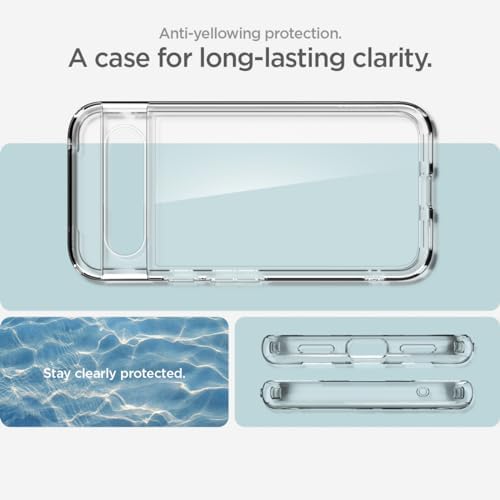 Spigen for Pixel 10/10 Pro Case  Ultra Hybrid  2025   Anti Yellowing   Military Grade Protection    Clear