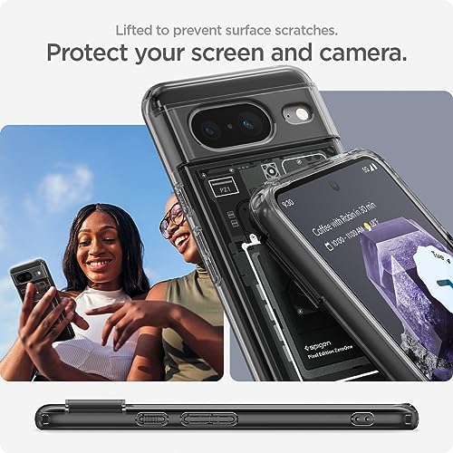 Spigen for Pixel 10/10 Pro Case  Ultra Hybrid  2025   Anti Yellowing   Military Grade Protection    Clear