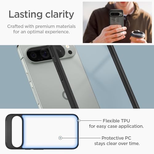 Spigen for Pixel 10/10 Pro Case  Ultra Hybrid  2025   Anti Yellowing   Military Grade Protection    Clear