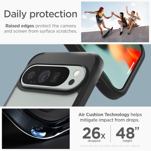 Spigen for Pixel 10/10 Pro Case  Ultra Hybrid  2025   Anti Yellowing   Military Grade Protection    Clear