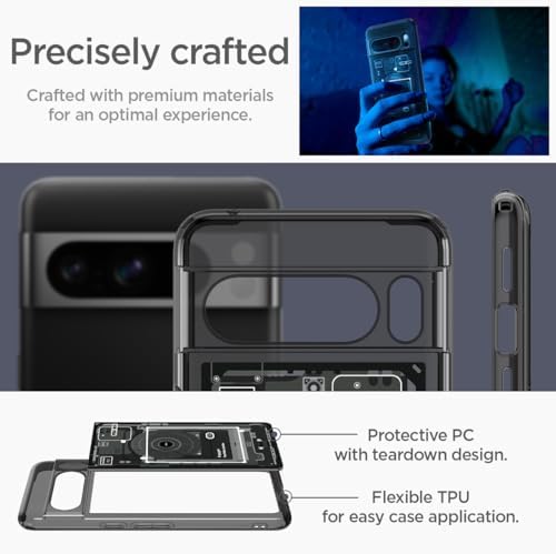 Spigen for Pixel 10/10 Pro Case  Ultra Hybrid  2025   Anti Yellowing   Military Grade Protection    Clear