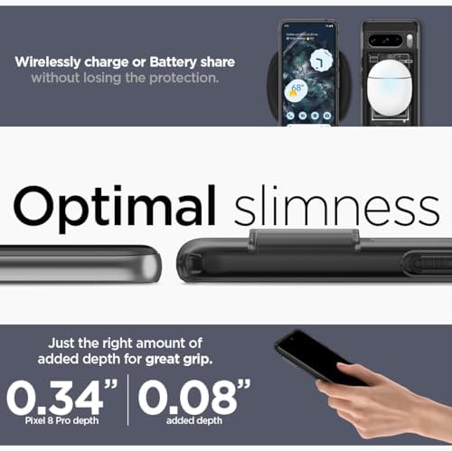 Spigen for Pixel 10/10 Pro Case  Ultra Hybrid  2025   Anti Yellowing   Military Grade Protection    Clear