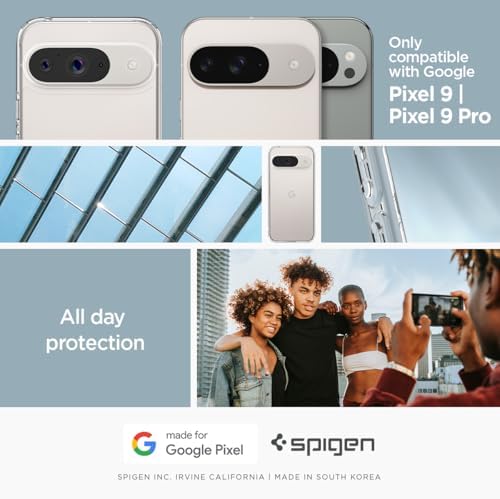 Spigen for Pixel 10/10 Pro Case  Ultra Hybrid  2025   Anti Yellowing   Military Grade Protection    Clear