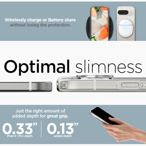 Spigen for Pixel 10/10 Pro Case  Ultra Hybrid  2025   Anti Yellowing   Military Grade Protection    Clear