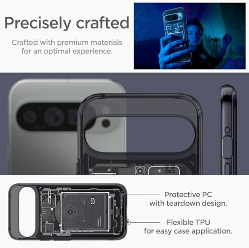 Spigen for Pixel 10/10 Pro Case  Ultra Hybrid  2025   Anti Yellowing   Military Grade Protection    Clear