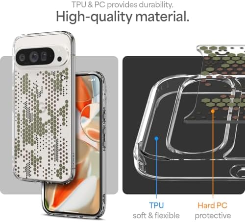 Spigen for Pixel 10/10 Pro Case  Ultra Hybrid  2025   Anti Yellowing   Military Grade Protection    Clear