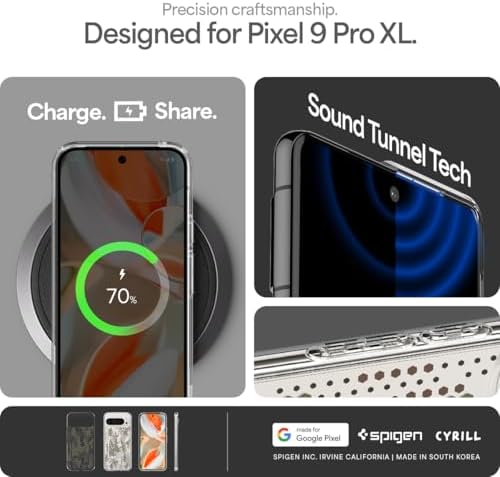 Spigen for Pixel 10/10 Pro Case  Ultra Hybrid  2025   Anti Yellowing   Military Grade Protection    Clear