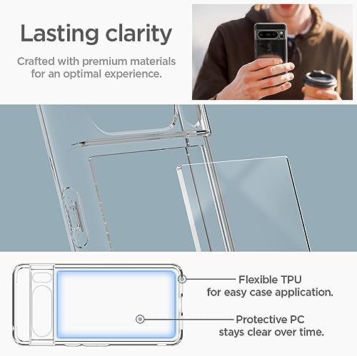 Spigen for Pixel 10/10 Pro Case  Ultra Hybrid  2025   Anti Yellowing   Military Grade Protection    Clear