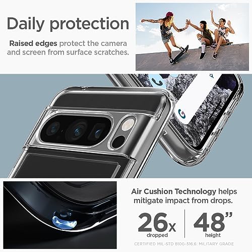 Spigen for Pixel 10/10 Pro Case  Ultra Hybrid  2025   Anti Yellowing   Military Grade Protection    Clear