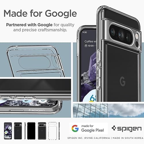 Spigen for Pixel 10/10 Pro Case  Ultra Hybrid  2025   Anti Yellowing   Military Grade Protection    Clear