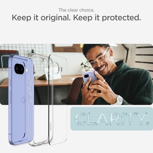 Spigen for Pixel 10/10 Pro Case  Ultra Hybrid  2025   Anti Yellowing   Military Grade Protection    Clear