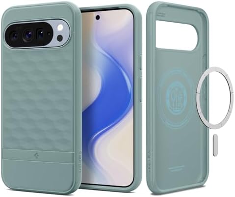 Spigen for Pixel 10 Pro XL Case  Parallax MagFit  2025   Designed for Pixelsnap  Compatible with MagSafe Accessories    Sage Green
