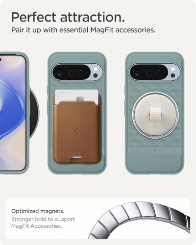 Spigen for Pixel 10 Pro XL Case  Parallax MagFit  2025   Designed for Pixelsnap  Compatible with MagSafe Accessories    Sage Green