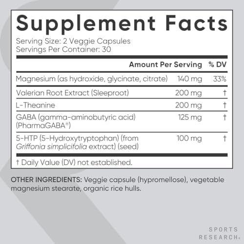Sports Research Double Strength L Theanine Supplement   Suntheanine Softgels for Focus  Relaxation & Alertness   Non Drowsy Support Made with Coconut Oil  Non GMO & Gluten Free   200mg  60 Count