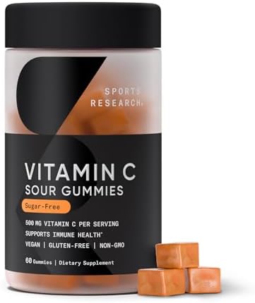 Sports Research  High Potency Liposomal Vitamin C Supplement 1000 mg   Certified Vegan  Non GMO  Gluten Free   Antioxidant & Immune Support   Ascorbic Acid Vitamin C   180 Liquid Veggie Capsules