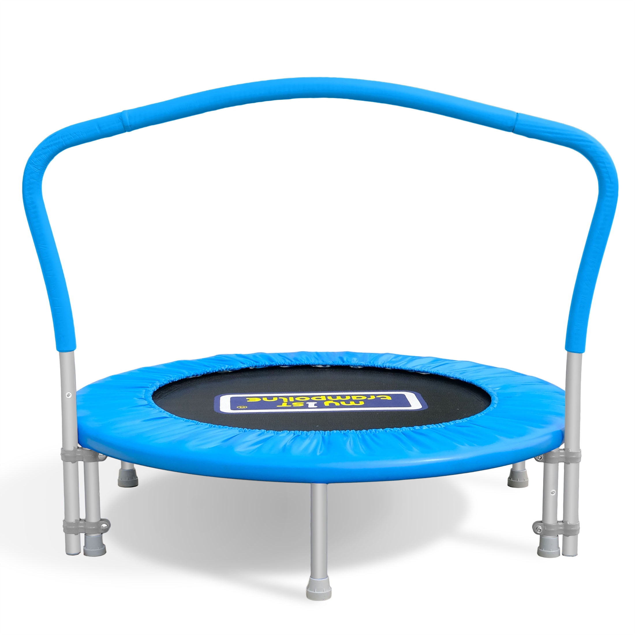 Sportspower My 1st Trampoline 36" Indoor/Outdoor Mini Rebounder Trampoline with No Gap Padded Cover  for Toddlers & Kids  Max Weight Capacity 220 LBS   BLUE