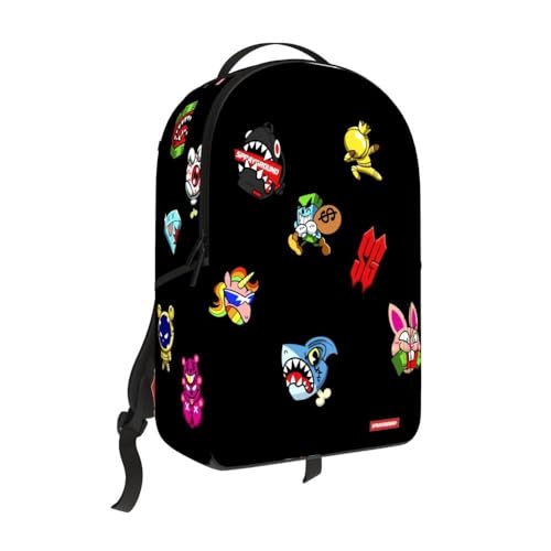 Sprayground All Verco Shark Gang DLX Special Backpack  Black  Unisex