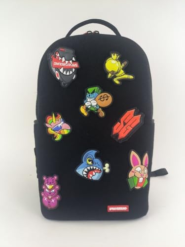 Sprayground All Verco Shark Gang DLX Special Backpack  Black  Unisex