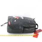 Sprayground Speed Shark Side Leather Bag Backpack Unisex Black Gray Plaid