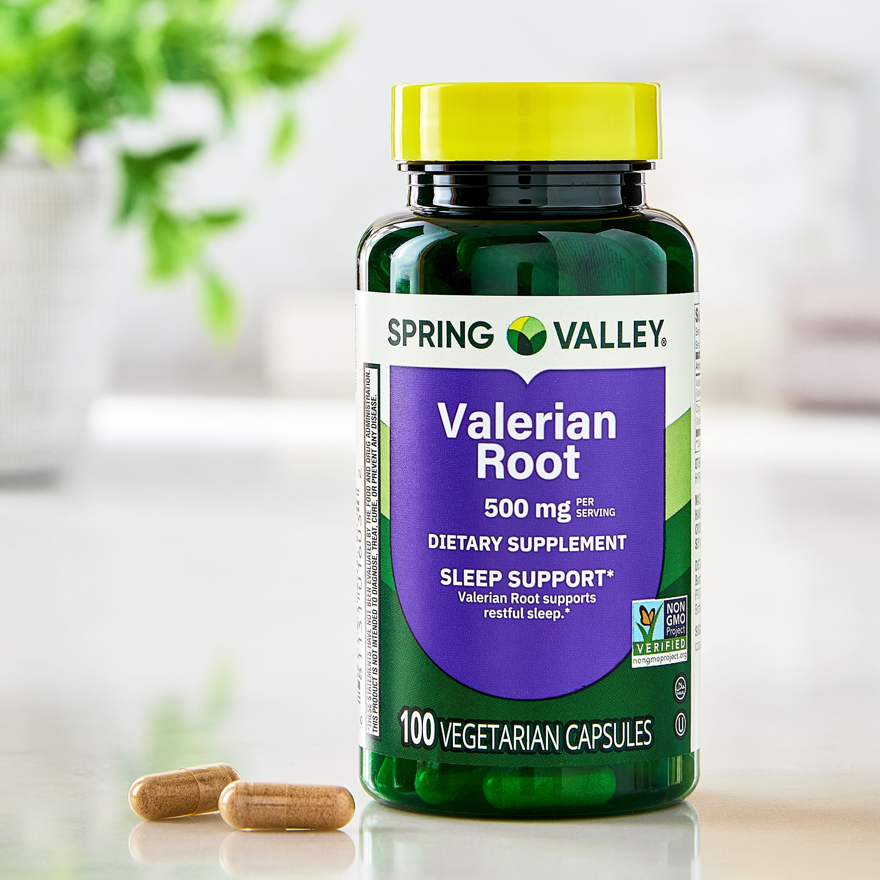 Spring Valley Valerian Root Capsules  500 mg  100 Count