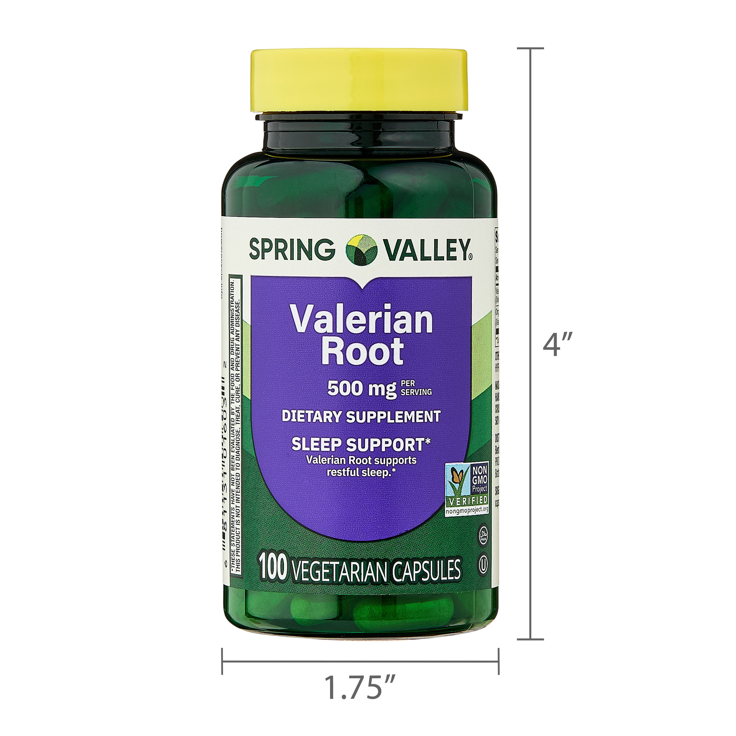 Spring Valley Valerian Root Capsules  500 mg  100 Count