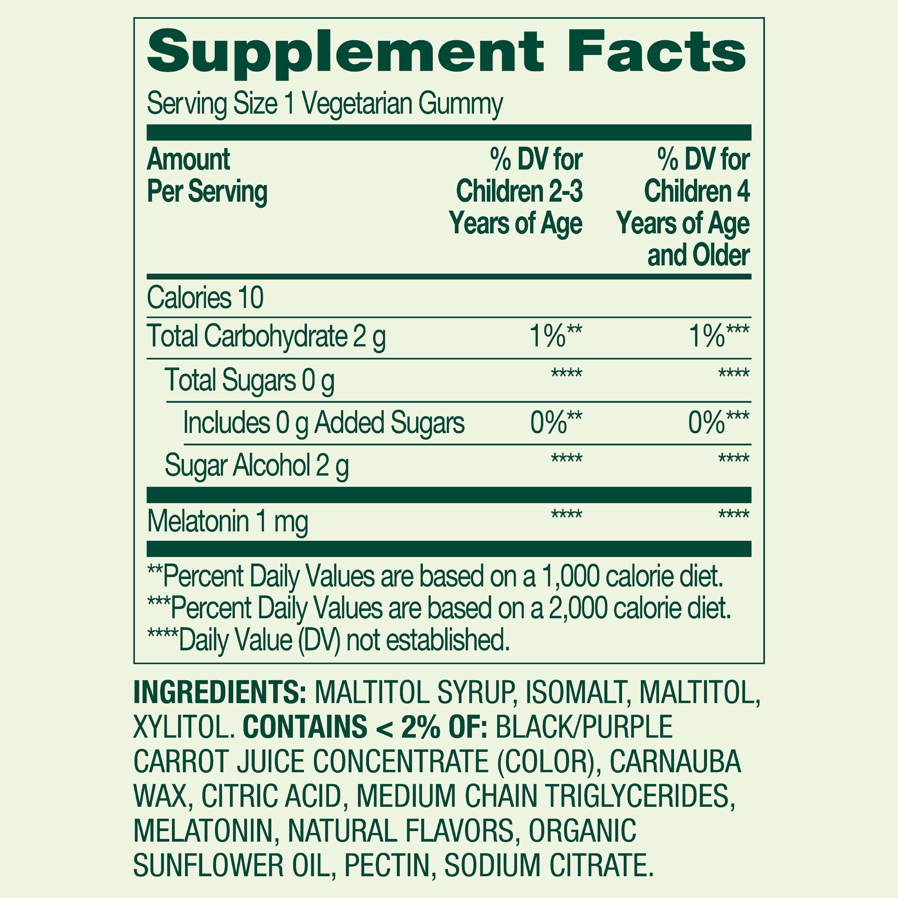 Spring Valley Zero Sugar Kids Melatonin Sleep Support Dietary Supplement Gummies  Raspberry and Blackberry  1 mg  120 Count