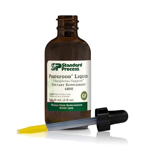 Standard Process Phosfood Liquid   Phosphorus Supplement for Nutritional Balance   Gluten Free  Vegan & Non Soy   60 mL  2 fl oz 