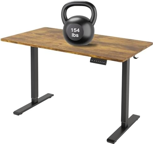 Standing Desk Frame  Stand up Desk Frame Workstation  Electric Adjustable Legs  3 Memory Height Settings  with Cable Management Tray and Storage Bag  2pcs Headphone Hook