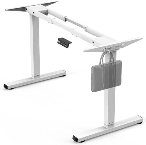 Standing Desk Frame with Powerful Dual Motor  265 lbs Weight Capacity  Electric Adjustable Desk Legs for Max 75 x 35 4  Desktop  3 Memory Height Settings  Black Frame Only