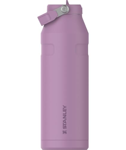 Stanley IceFlow Flip Straw 2 0 Water Bottle 50 oz   Built In Straw with Larger Opening   Lightweight and Leak Resistant   Insulated Stainless Steel   BPA Free   Lilac