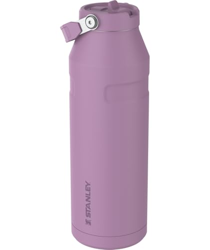 Stanley IceFlow Flip Straw 2 0 Water Bottle 50 oz   Built In Straw with Larger Opening   Lightweight and Leak Resistant   Insulated Stainless Steel   BPA Free   Lilac