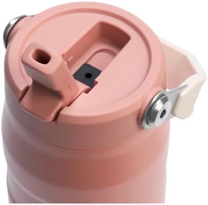 STANLEY - Botella de agua IceFlow Flip Straw 2.0 con pajilla abatible, abertura más grande, acero inoxidable aislado, sin bisfenol A, 36 onzas, liviana y antiderrames, color verde Meadow