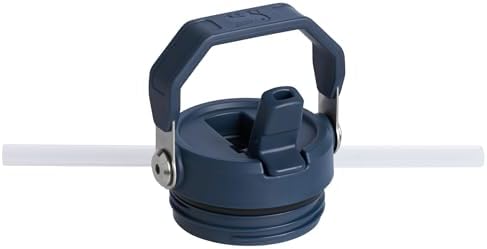 STANLEY - Botella de agua IceFlow Flip Straw 2.0 con pajilla abatible, abertura más grande, acero inoxidable aislado, sin bisfenol A, 36 onzas, liviana y antiderrames, color verde Meadow