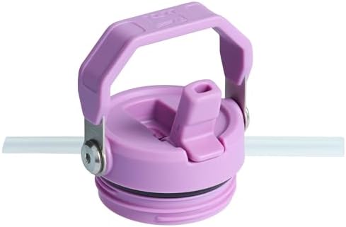 STANLEY - Botella de agua IceFlow Flip Straw 2.0 con pajilla abatible, abertura más grande, acero inoxidable aislado, sin bisfenol A, 36 onzas, liviana y antiderrames, color verde Meadow