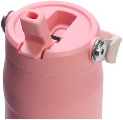 STANLEY - Botella de agua IceFlow Flip Straw 2.0 con pajilla abatible, abertura más grande, acero inoxidable aislado, sin bisfenol A, 36 onzas, liviana y antiderrames, color verde Meadow