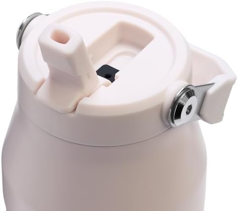 STANLEY - Botella de agua IceFlow Flip Straw 2.0 con pajilla abatible, abertura más grande, acero inoxidable aislado, sin bisfenol A, 36 onzas, liviana y antiderrames, color verde Meadow