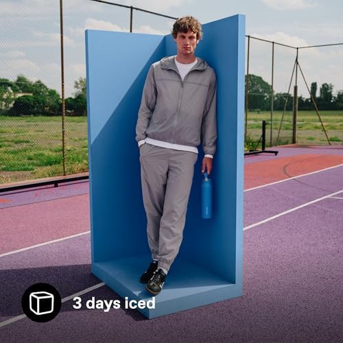 STANLEY - Botella de agua IceFlow Flip Straw 2.0 con pajilla abatible, abertura más grande, acero inoxidable aislado, sin bisfenol A, 36 onzas, liviana y antiderrames, color verde Meadow