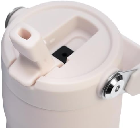 STANLEY - Botella de agua IceFlow Flip Straw 2.0 con pajilla abatible, abertura más grande, acero inoxidable aislado, sin bisfenol A, 36 onzas, liviana y antiderrames, color verde Meadow