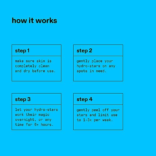 Starface Hydro Star   Salicylic Acid Pimple Patches and Big Blue Compact  Helps Shrink and Soothe Deeper Spots  Cute Star Shape  Vegan  32 count