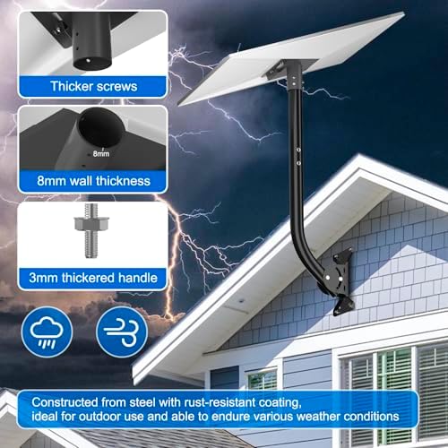 Starlink Gen 3 Wall Mount  Adjustable Starlink Mounting Kit Gen 3  Starlink V3 Pole Mount  Starlink Gen 3 Pipe Adapter for Roof Eave RVs