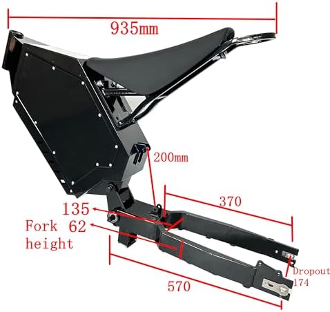 Stealth Bomber Electric Fat Bike Frame for 26x4 0 Wheel E Motorcycle Enduro Ebike 3000W 5000W 8000W 10000W Power Black Snow Bicycle Big Foot Frame