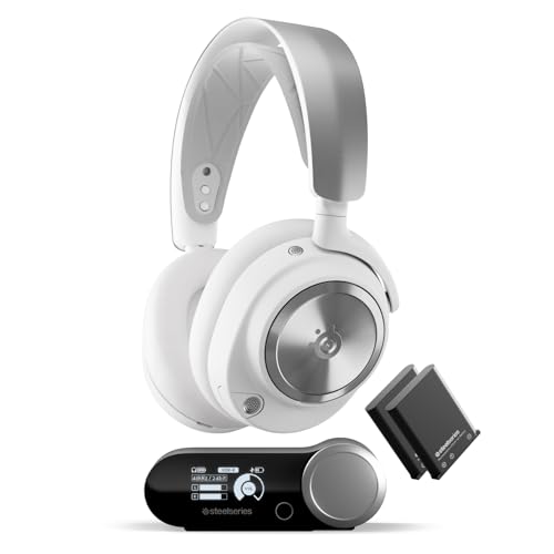 SteelSeries Arctis Nova Pro Wireless Multi System Gaming Headset   Neodymium Magnetic Drivers   Active Noise Cancellation   2 Battery System   ClearCast Gen 2 Mic   PC  PS5  PS4  Switch  Mobile