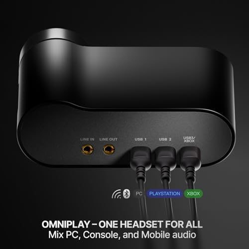 SteelSeries Arctis Nova Elite   Hi Res Wireless Gaming Headset   96kHz/24bit   Carbon Fiber Speakers   ANC   AI Noise Rejection   App   2 4GHz   BT   Multi Source Mix   OmniPlay PC PlayStation Xbox