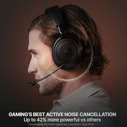 SteelSeries Arctis Nova Elite   Hi Res Wireless Gaming Headset   96kHz/24bit   Carbon Fiber Speakers   ANC   AI Noise Rejection   App   2 4GHz   BT   Multi Source Mix   OmniPlay PC PlayStation Xbox